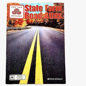 Rand McNally-State Farm VINTAGE ROAD ATLAS ~ U.S., Canada, Mexico + ~ 1998!